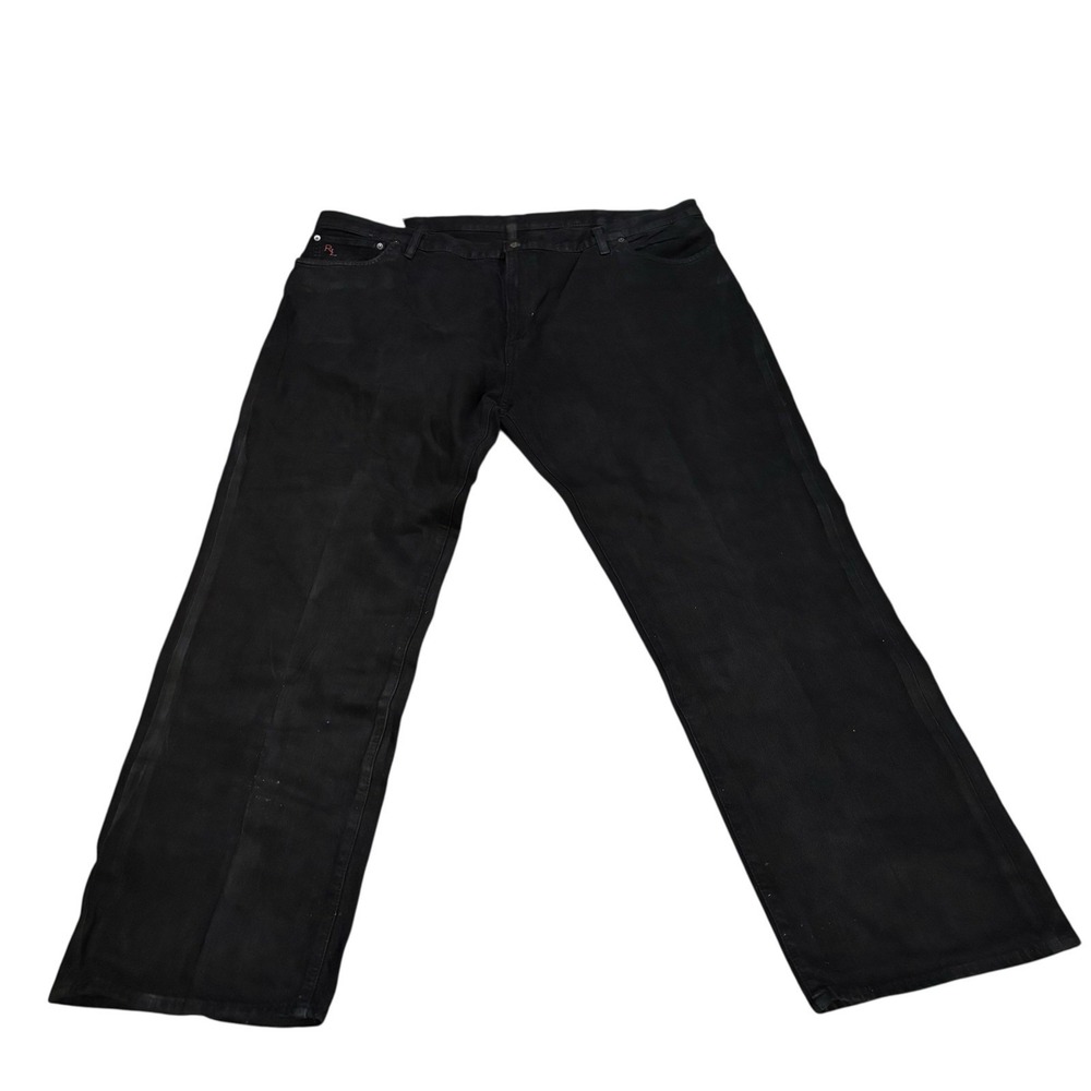 Polo Ralph Lauren Straight Leg Jeans Hudson Black Mens 46x33 Denim‎ Designer